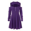 Mini rochie de damă cu glugă 2