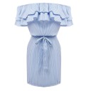 Mini rochie de damă cu volane 3