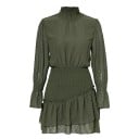 Mini rochie de damă cu guler stand-up 5