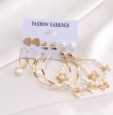 Boucles d'oreilles pour femmes 6 paires 2