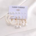 Boucles d'oreilles pour femmes 6 paires 3