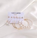 Boucles d'oreilles pour femmes 6 paires 4