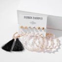 Boucles d'oreilles pour femmes 6 paires 9