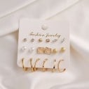 Boucles d'oreilles pour femmes 6 paires 11