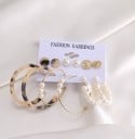 Boucles d'oreilles pour femmes 6 paires 16