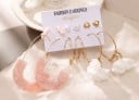 Boucles d'oreilles pour femmes 6 paires 21