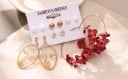 Boucles d'oreilles pour femmes 6 paires 22