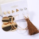 Boucles d'oreilles pour femmes 6 paires H854 5