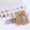 Boucles d'oreilles pour femmes 6 paires H854 6