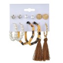 Boucles d'oreilles pour femmes 6 paires H854 12