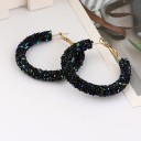 Boucles d'oreilles pour femmes avec des cristaux G746 7