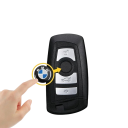 14mm naklejka na kluczyki samochodowe BMW 3D metalowa naklejka samoprzylepna z logo Stylowy dodatek do samochodu Ochrona kluczyków Dekoracja wnętrza 5