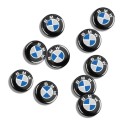 14mm samolepka na klíče od auta BMW 3D kovová samolepicí nálepka s logem Stylový autodoplněk Ochrana klíčů Dekorace interiéru 7