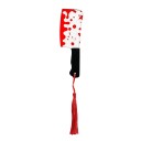 15 cm Horror Themed Bookmark Butcher's Cleaver with Tassel for Horror Lovers 1