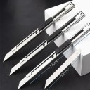 15 Stück einziehbares Schneidemesser aus Edelstahl, Hobbymesser, tragbares Abbrechmesser, Bastelmesser für Karton, Papier, Heimwerken 4