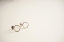 Kvinnors örhängen hexagon J1137 1