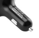 FM-sändare för bil med Bluetooth 4.0 Laddare 2x USB 3,1 A och 1 A Uppspelning av musik från TF-kort upp till 32 GB Skärm Strömförsörjning 12 till 24 V 6