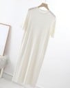 Vestido midi de mujer con mangas cortas 2