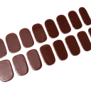 16 consejos de pegatinas de gel semisólido para uñas Colores puros Lámpara UV/LED Esmalte de gel Larga duración Decoraciones de gel de cobertura total 5