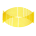 16 pcs d'autocollants réfléchissants pour roues de motos Bandes de sécurité pour jantes Installation facile Étanches Bandes adhésives pour jantes 6