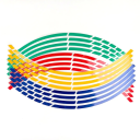 16 pcs Reflective Stickers for Motorcycle Wheels Safety Strips for Rims Easy Installation Waterproof Adhesive Strips for Discs 8