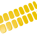 16 Tipps halbgehärtete Gel-Nagelsticker Reine Farben UV/LED Lampe Gel-Lack Langanhaltende vollflächige Gel-Dekorationen 7