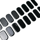 16 Tipps halbgehärtete Gel-Nagelsticker Reine Farben UV/LED Lampe Gel-Lack Langanhaltende vollflächige Gel-Dekorationen 1