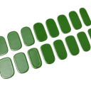 16 Tips Half-Cured Gel Nail Stickers Pure Colours UV/LED Lamp Gel Polish Long-Lasting Full-Coverage Gel Decorations 13