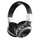 Trådlösa hörlurar över öronen med radio och slot för Micro SD-kort Bluetooth 5.0 och kabel 3,5 mm jack Mikrofon för samtal Batteritid 6 timmar 4