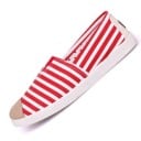 Stribede slip-on sneakers til kvinder J1143 1