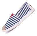 Stribede slip-on sneakers til kvinder J1143 2