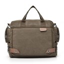 Tygväska för bärbar dator med handtag och avtagbar axelrem Främre fack med organiserare Sido fickor med dragkedja 35 x 29 x 13 cm 2