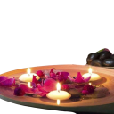 16er Set Schwimmkerzen 3,6 x 1,5 cm Duftlose Sojawachsscheiben Badewannendekoration Valentinstag Romantik Hochzeitsdeko 2