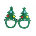 Roliga julfestglasögon med glittrande dekoration Accessoar för julfest och nyårsfirande Plastbågar Universell storlek 3