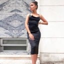 Vestido sexy de mujer con encaje. 1