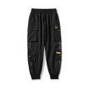 Cargo jogger byxor med elastisk midja och snörning Stora fickor med lock på låren Sidofickor Avsmalnande ben vid anklarna Polyester 2