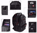 Reserucksack med fack för bärbar dator Ventilerat ryggsystem Utgång för hörlurar Vattentålig Nylon och polyester Svart 48 x 33 x 23 cm 5