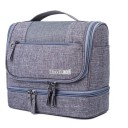 Resekosmetiktaske med två fack och handtag Organisatör för kosmetik och toalettartiklar Material oxford Mått 21 x 13 x 25 cm 5