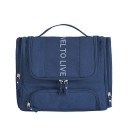 Resekosmetisk väska med flera fack och handtag Organisatör för kosmetik och borstar Material oxford Mått 26 x 22 x 9,5 cm 4