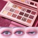 18 Colour Eyeshadow Palette with Mirror Shimmering, Pearlescent and Matte Nude Shades Highly Pigmented Long-Lasting Makeup 4