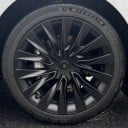 18" Kerekekhez való Poklice Tesla Model 3 Highland 4 db-os Készlet Műanyag ABS Középsapkákkal Szelepfedél Nyílás 5