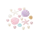 18 ks dekorace na crocsy mořský motiv perleťové PVC ozdoby na boty mušle hvězdice perly doplňky obuvi stylové charms 2