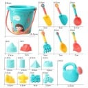 18 sztuk Letni Zestaw Zabawek Plażowych Dla Dzieci Plastikowe Wiadro Konewka Łopatki Zabawki Piaskowe Narzędzia Wodne Do Kopania i Gier Na Świeżym 2