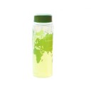 Reseflaska för dryck med tryck av världskartan Skruvkork i färgen på trycket Genomskinlig plast Volym 500 ml Mått 19,5 x 6,5 cm 5