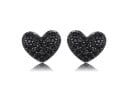 Orecchini da donna in argento a forma di cuore 1