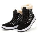 Botas de tornozelo femininas estilosas com estrelas J1164 1