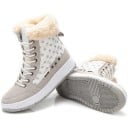 Botas de tornozelo femininas estilosas com estrelas J1164 2