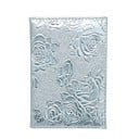 Resefodral för pass och dokument i PU-läder Glänsande relieffmönster av rosor över hela ytan Mått 14,2 x 9,8 cm För semester och affärsresor 7