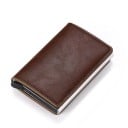 Resefodral för dokument av ekoklädsel med fast inre låda Fodral med quiltade kanter Kompakta mått 10 x 6,5 x 1,8 cm 3