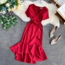 Vestido de mujer con cinturón A2811 3